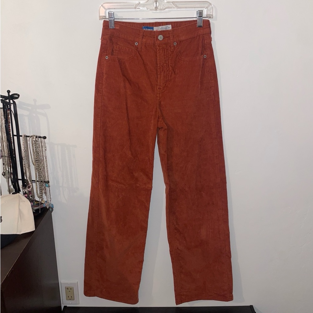 Old Navy Sky-Hi Wide Leg Corduroy Pants NW/OT